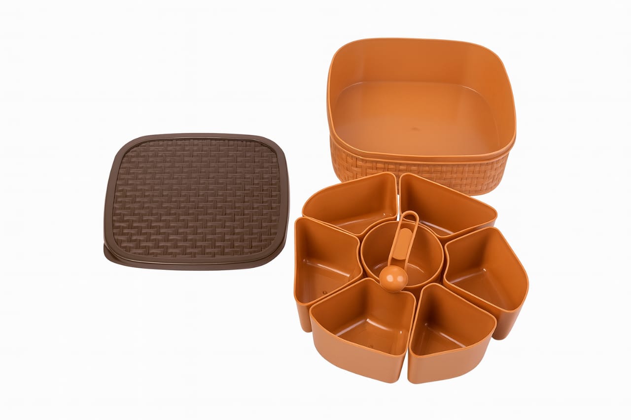 Multipurpose Snack Storage Box (6 Compartments)